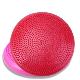 Yoga Balls Yoga Balls Massage Pad Inflatable Stability Wobble Balance Disc Cushion Mat Fitness Exercise Training Ball 230625