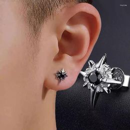 Stud Earrings Fashion Zircon Crystal Star For Women Silver Color Couple Jewelry Party Valentine's Day Gifts