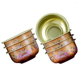 Dinnerware Sets 7 Pcs Water Bowl Meditation Cup Decor Offering Tabletop Buddhism Worship Temple Holy