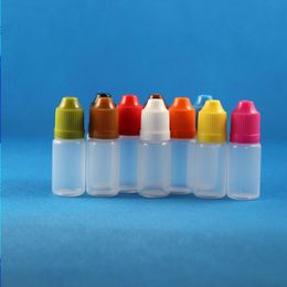 100 Sets 8ml (1/4 oz) Plastic Dropper Bottles CHILD Proof Caps & Tips PE LDPE E Vapor Cig Liquid 8 ml Ldgsv