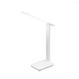 Table Lamps Touch Control Double Head Light Eye Caring Swing Arm For Bed Headboard Computers