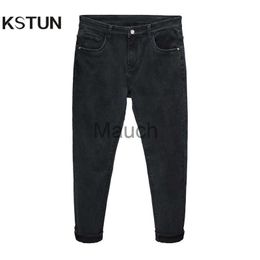 Men's Jeans KSTUN Men Jeans Pants Denim Fashion Desinger Slim Fit Bla Blue Grey Jeans for Man Streetwear Casual Men's Cloing Male Jeans J230626