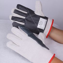 thickened high temperature resistant canvas gloves welding safety protective gloves