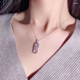 Chains 2023 Japan And South Korea Personalised Paper Clip Necklace Ladies Classic Collarbone Chain Evening High Luxury Jewellery Gift