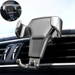 Universal Car Air Vent Phone Holder Gravity Car Holder For iPhone 14 13 12 Pro Max X XR Mobile Cell Stand Smartphone GPS Support