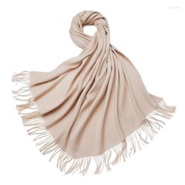 Scarves Factory Wool Scarf Women Winter Autumn Pure Woollen Men Shawl Wrap Long Female Cape Ladies Pashmina 200-70