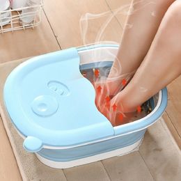 Foot Care Foldable Foot Bath Bucket Portable Foot Bath Basin Thicken Massage Feet Washbasin Bathroom Feet Wash Basin Adult Folding Bathtub 230626