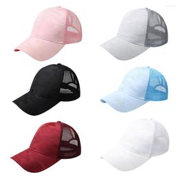 Visors Cap Hat Solid Color Adjustable Summer Baseball Anti UV Mesh Peaked Female Hats Outdoor