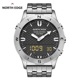 Watches North Edge Men Sports Digital Watches Business Thermometer Altimeter Barometer Compass Waterproof 50m Luminous Clock