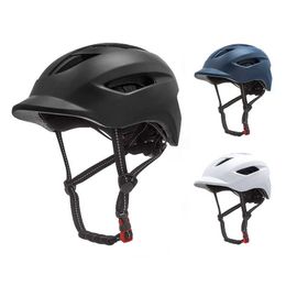 Cycling Helmets Ultralight Cycling Helmet Integral Sun Visor d Taillight Adult Men Women Bicyc Helmet Road Bike MTB Urban Commuter HKD230626