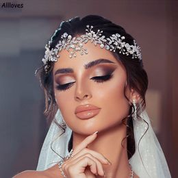 Luxury Rhinestones Crystals Bridal Headpieces Crown and Tiaras For Wedding Sparkle Gold Silver Alloy Women Formal Occasion Prom Hair Accessories Headband CL2495
