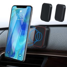 Rectangle Flat Car Dashboard Magnetic Car Mount Holder for Cell Phones and Mini Tablets -Extra Strong with 6 Magnets