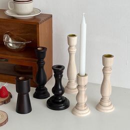 Candle Holders Wooden For Birthday Decoration Glass Table Centrepiece Decorations Stand Stick Holder