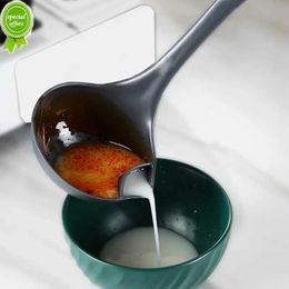 New Household Oil-Water Separation Spoon Grease-Proof Drink Soup Filter Long Handle Skimmer Food Grade PP Scoop Kitchen Accessories