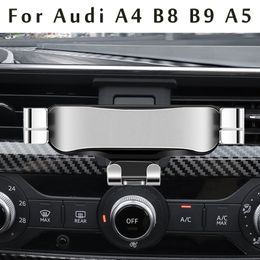 Adjustable Car Phone Mount Holder For Audi A4 B8 B9 A5 Convertible Sportback 8F 8TA 8T F5 Car Interior Accessories