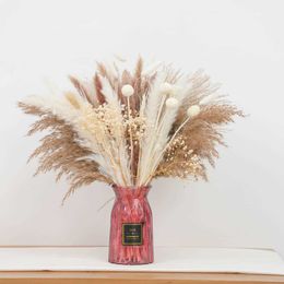 Dried Flowers Natural Grass Decor Small for Home Wedding Arrangements Furniture Decorative