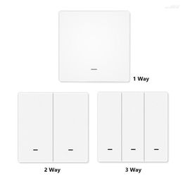 Smart Automation Modules Bluetooth-compatible ZigBee Wireless Wall Panel Switch 1/2/3 Gang Support Tuya Life App Control Hub Required