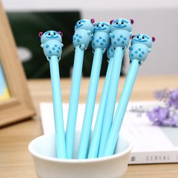 Korea Learning Stationery Cartoon Cute Little Hair Strange Gel Pens Office Supplies Black Sign Pen Kawaii School