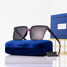 Brand sunglasses Female Fashion New Polarised Large Frame UV Resistant Sunglasses Gradient Colour Glasses Batch