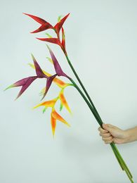 Decorative Flowers Artificial Plants 73cm Bird Of Paradise Flower Branch Wedding Party