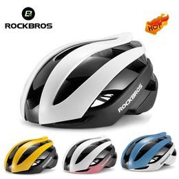 Cycling Helmets ROCKBROS Bicyc Helmet Cycling Ultralight Road Bike Helmet MTB Scooter Helmet Caps Motorcyc Helmet Casco Ciclismo helmet HKD230626