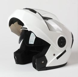 Motorcycle Helmets Safe Flip Up Helm 2023 Modular Dual Lens Racing DOT Cool Motocross Helmet Full Face Cascos Para Moto
