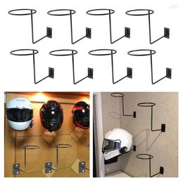 Motorcycle Helmets 8 Pieces Durable Wall Mount Hook Helmet Rack Stand With Screws