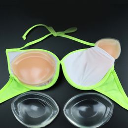 Breast Pad 2pcs=1Pair Silicone Bra Gel Pads Inserts Breast Enhancer Push Up Breast Bikini Removeable Bra Pads for Women Sexy Invisable Bra 230626