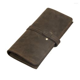 Wallets Customised Genuine Leather Long Wallet Of Men Real Cowskin Purse Luxury Designer Male Soft Thick Skin J71