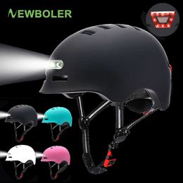 Cycling Helmets Bicyc Helmet D Light MTB Road Bike Helmets USB Rechargeab Integrally-mold Rctive EPS+PC Cycling Helmet Bike Equitment HKD230626