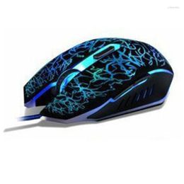 Mice Mouse DPI LED Optical USB Wired Computer Gaming Gamer Game Mause For PC Laptop Rose22