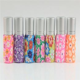 Perfume Bottle 30pcs/lot 6ml And 10ml Colorful Polymer Clay Perfume Bottle Atomizer 6ml And 10ml Empty Make Cosmetic Container For Wedding Gift 230626