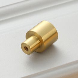 Solid Brushed Brass Gold Kitchen Cabinet Knobs and handles Furniture Drawer Dresser Knobs Cupboard Door Pull Handle Modern design dh867