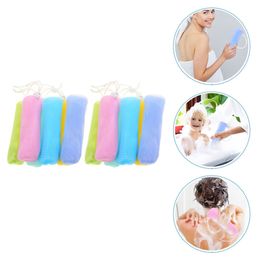 Other Bath Toilet Supplies Soappouch Mesh Saver Net Foaming Bubble Exfoliating Shower Holderfoam Drawstring Cleansing Makingnets Scrubbing Maker Bar 230625