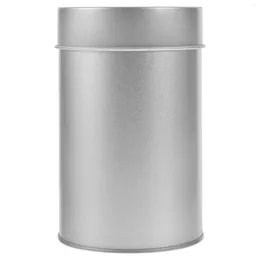 Storage Bottles Tea Caddy Stainless Steel Containers Lids Loose Leaf Tinplate Jars Canister Airtight Small Metal Box