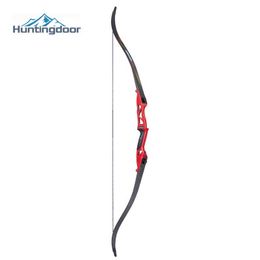 Bow Arrow Archery 56 Inch Recurve Bow Take-down Hunting Bow Beginner Right Hand Bow Red Metal Handle Riser Section for ShootingHKD230626