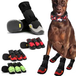 Shoes Antislip Dog Snow Boots Waterproof Shoes for Large Dogs Reflective Boots for Hiking Soft Breathable Paw Protectors for Pets