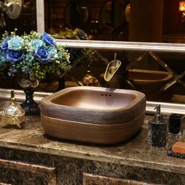 Antique square Bathroom ceramic sinks china wash basin Ceramic Counter Top Wash Basin Bathroom Sinks hand basin Bfvbg