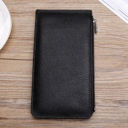 Card Holders 1 Piece Genuine Leather Holder Big-Capacity Long Men And Women Multi-functional Bags Wallets