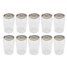 Dinnerware Sets Milk Tea Safe Juice Bottles Wrapping PET Stylish Coffee Packing Ring-pull Creative Beverage