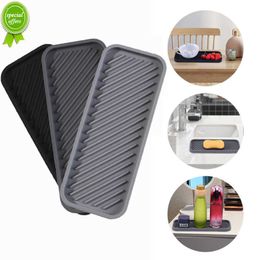 New Silicone Drain Pad Drying Mat Non-slip Drain Mats Heat Resistant Draining Tableware Water Filter Table Placemat Kitchen Utensils