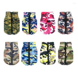 Dog Apparel Clothes Camouflage Autumn And Winter Outdoor Cotton-padded Jacket Vest Multi-color Waterproof Warm