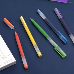 Colours Super Durable Colourful Signing Pens Cute 0.5mm Coloured Gel Pen Kawaii School Office Writing Stationery Supplies