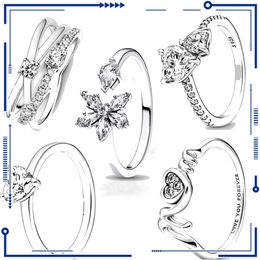 925 Silver Silver Mother's Day Ringist Jewellery Gift Short Diamond Gifts Suitable for Primitive Pandora Women's Jewellery Fashion Accessories Free Delivery