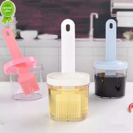 New Household Silicone Bottle Oil Brush Portable Outdoor Pancake Barbecue Baking Brush High Temperature Resistant BBQ Cooking Tool