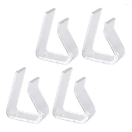 Table Cloth 4 Pcs Tablecloth Clip Spring Picnic Holder Securing Dinner Clamps Party Supplies Plastic Home Triangle Clips Transparent