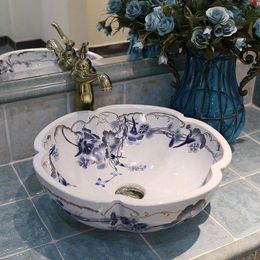 China Bathroom ceramic sinks china wash basin Ceramic Counter Top Wash Basin Sinks bowlgood qty Ibpsn