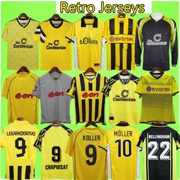 1988 Dortmunds Retro Soccer Jerseys RICKEN MOLLER HERRLICH RETRO CHAPUISAT REINA BOBIC DEDE RICKEN Home Away vintage football shirt T REUS BorussIa Moller 1998 2000