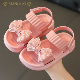 Sandali 1 8 anni Summer Girls Pink Toddler Baby Fashion Princess Little Girl Shoes Kids Open Toe antiscivolo Beach 230626