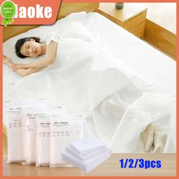 New 1/2/3pcs Disposable Adult Bedding Hotel Sleeping Bag Portable Bed Sheet High Quality Fitted Sheet Travel Pillow Case Bed Sheets